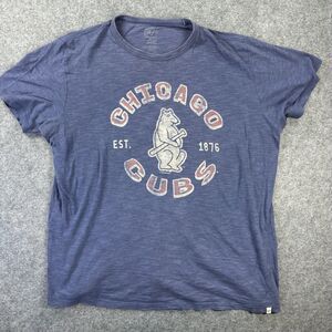 Chicago Cubs Shirt Mens XL Blue MLB Baseball Graphic Bear Est 1876 Tee